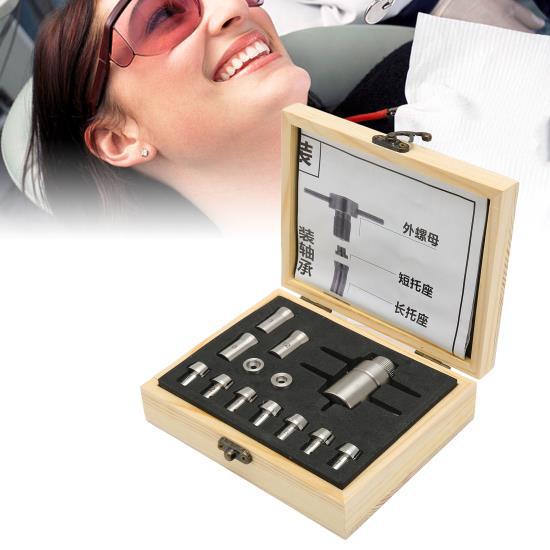 Dental-Handstück-Reparaturwerkzeug, komplettes Werkzeug zum Entfernen des Spannfutterlagers aus Edelstahl für die Wartung von Hochgeschwindigkeitshandstücken