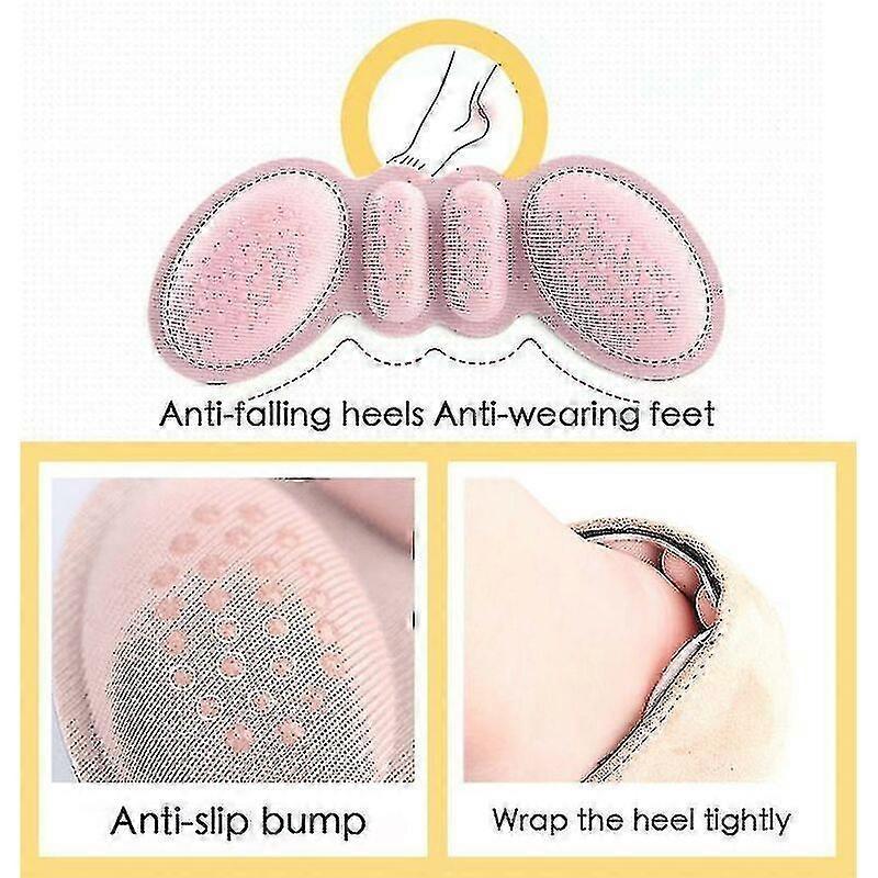 4 Pairs Women's Insoles for High Heel Shoes Adjust Size Heel Adhesive,Fonepro