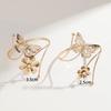 Accessories, Korean version exaggerated flower bracelet, simple metal hollow butterfly open arm bracelet for women