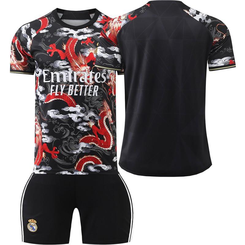 2425 Football Clothing Dragon Pattern Commemorative Edition No. 5 Bellingham 7C Ronaldo 10 Mbabpe Jersey Children s Set 24-yard