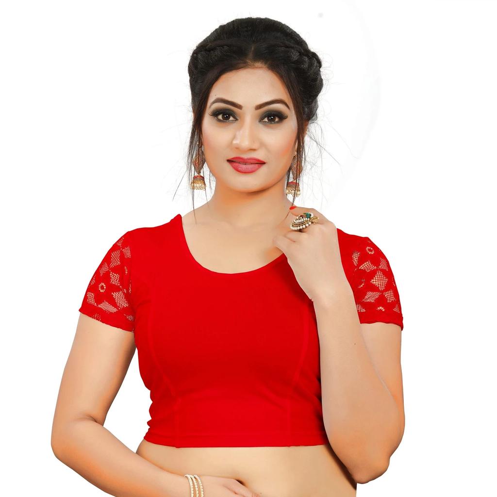 Women's Cotton Laycra Blend Blouse Indian Designer Casual Wear Readymade Choli