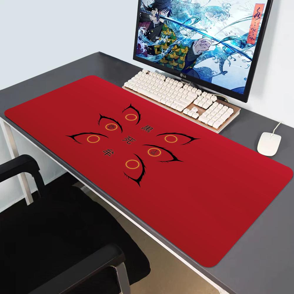 PC Red  White Anime Character Gaming Mouse Pad Waterproof Desk Mat for Gamers