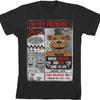 Five Nights At Freddy's Freddy Fazbear's Pizza Ad Boy's Black T-Shirt