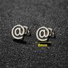Golden Minimalist Stainless Steel Stud Earrings for Women Circle Hexagon Cross Square Cup Earings Piercing Jewelry Gifts