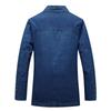 Men 'S New Clothes Three -Button Denim Blazer Casual Loose Youth Solid Color Denim Blazers