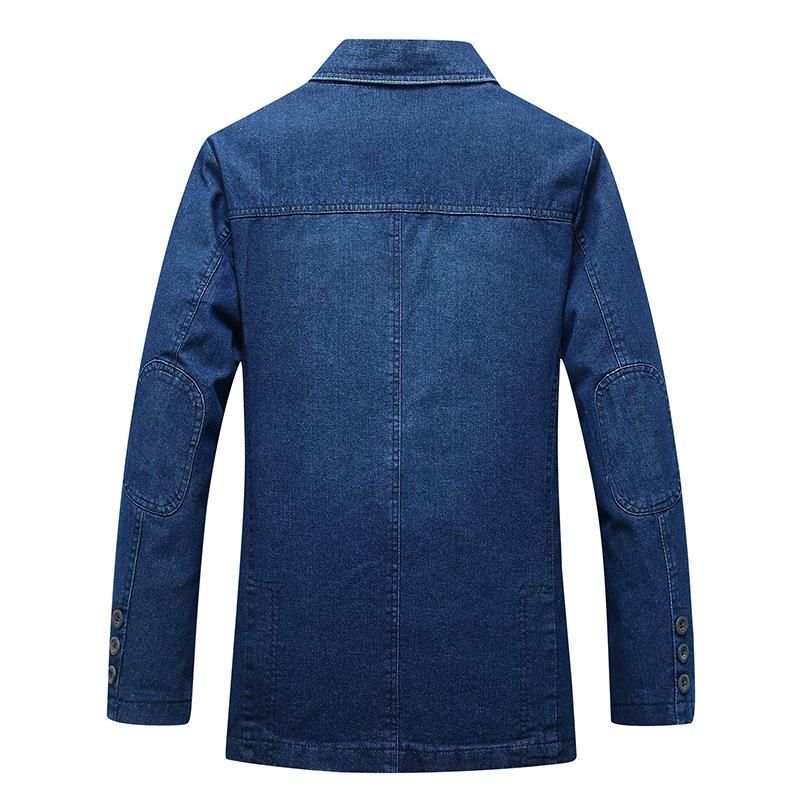 Men 'S New Clothes Three -Button Denim Blazer Casual Loose Youth Solid Color Denim Blazers