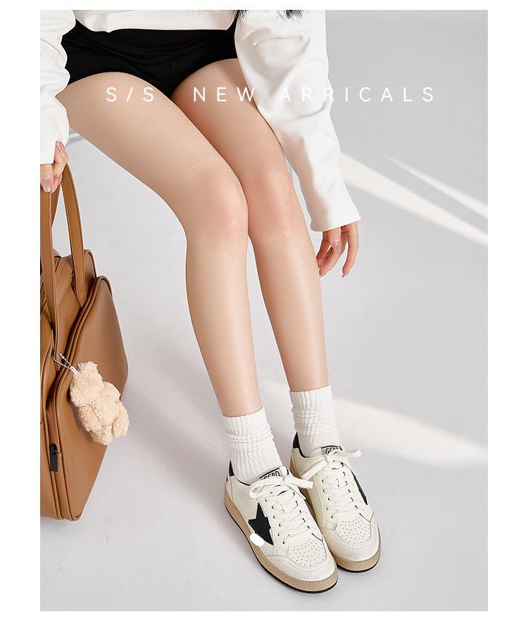 2025 Retro Star Women's Genuine Leather Lace-Up Flats - Vintage Style