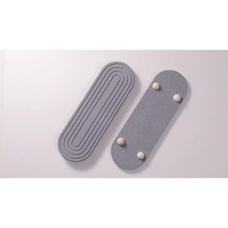 1pcs Mouthwash Cup Tray Kitchen Bathroom Countertop Absorbent Stone Tray Quick Drying Sink Rack Water Absorbing Sink Pad