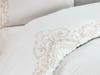 Tiara Duvet Cover Set 4pcs, Duvet Cover 200x220, Bedsheet 240x260 Cotton Fabric, Full Size, Double Size Cream
