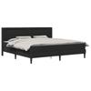 Bed Frame with Mattress Black 180 X 200 Cm Faux Leather