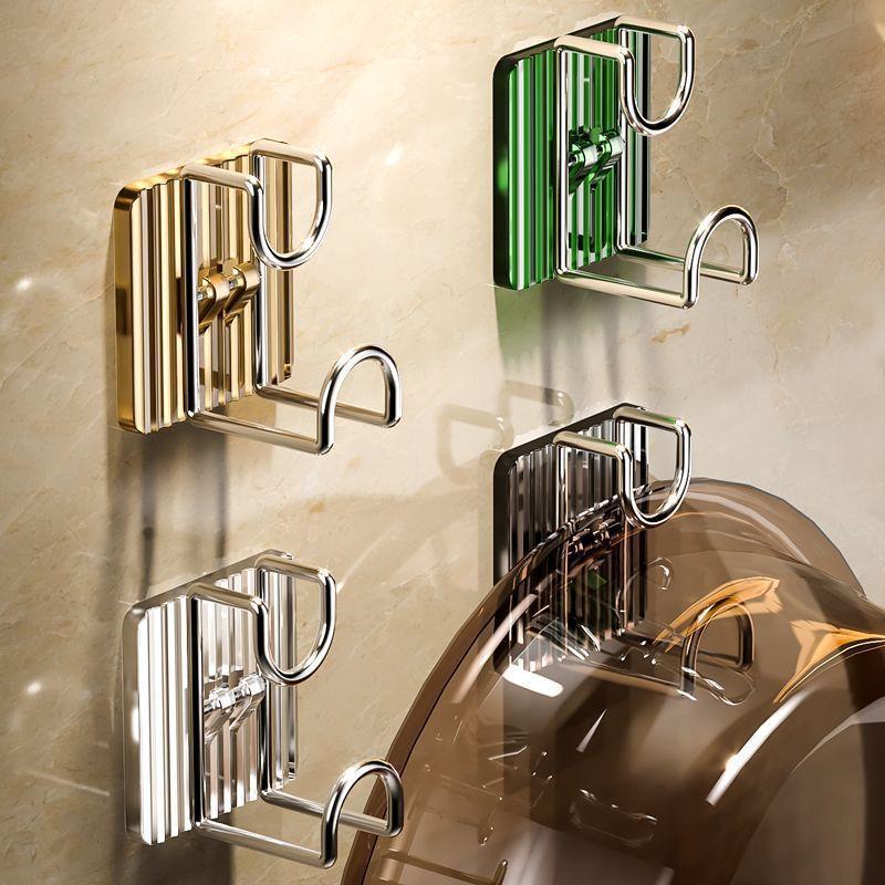Heavy Duty Wall Mounted Washbasin Hook Strong Adhesive No Drilling Sink Organizer Rack for Bathroom RV Use