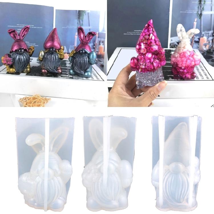Silicone Candle Mold Dwarf Shaped Clay Molds Crafts Moulds Hand-Making Tools