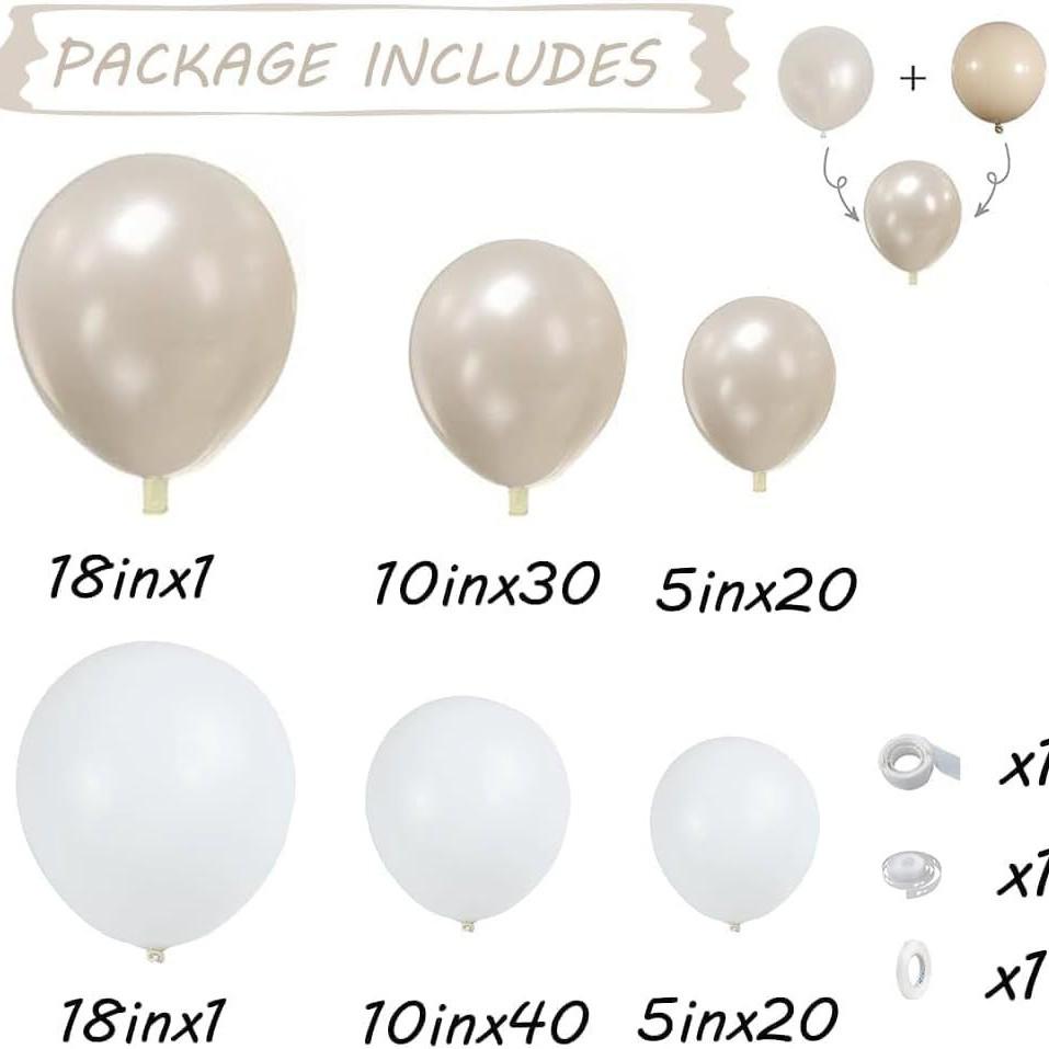 Outdoor Wedding & Birthday Balloon Garland Arch Set