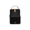 Saint Laurent Logo Plaque Quilted Shoulder Bag Black Women Shoulder_bags 739139-AABR9-1000