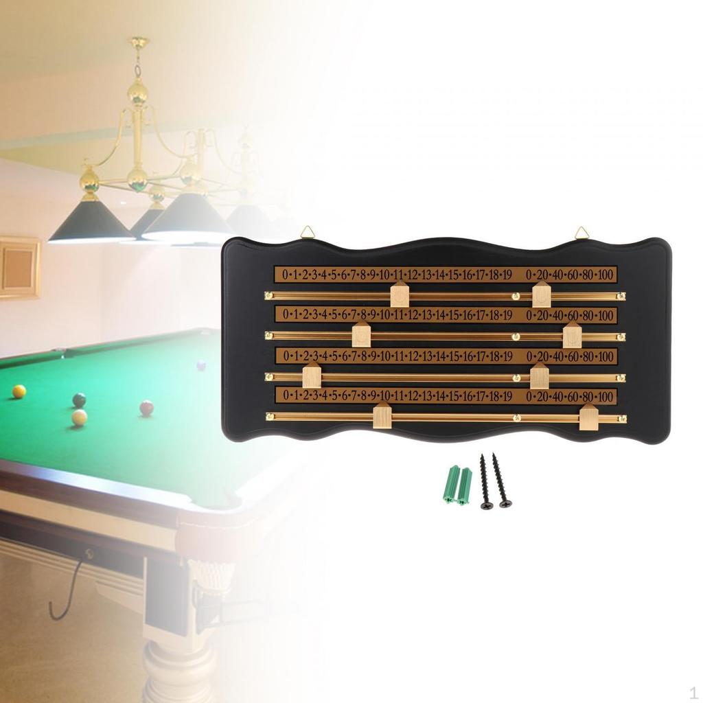 Compteur De Score En Bois Pour Palets (shuffleboard) - Marqueur à Perles Style Abaque - Pour Billard Ou Jeux De Table - 2