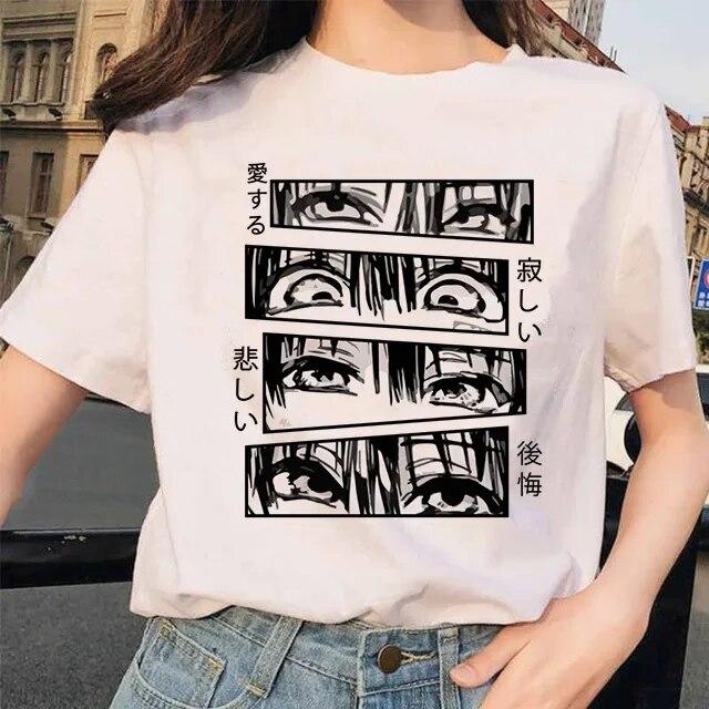 Toilet-Bound Hanako-kun Print T-Shirts Damen Harajuku Ullzang Mode T-Shirt 90er Grafik Lustiges Unisex T-Shirt Sommer Top Tee FeUnisex
