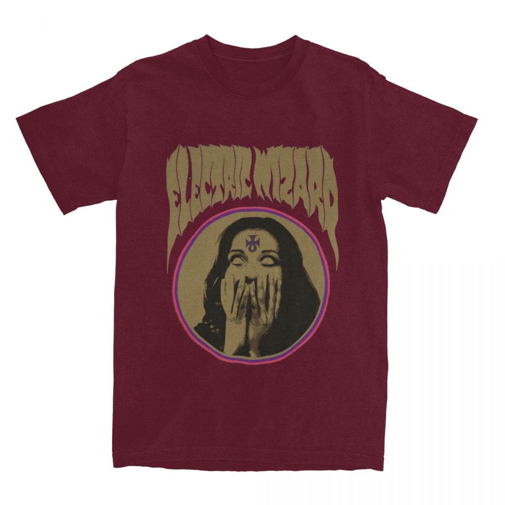 Lustige Electric Wizard T-Shirts Herren Damen Baumwolle Stoner Doom Metal Band T-Shirts Shirt Neuankömmling Kleidung