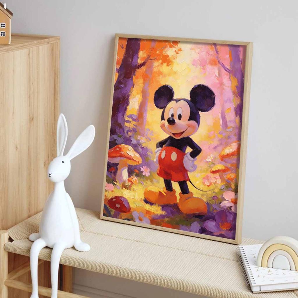 Disney Mickey Mouse oil painting handmade painting art kit mosaic diy home decoration gift