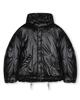 Beslow Oversized M65 Hood Short Down Parka Glossy Black