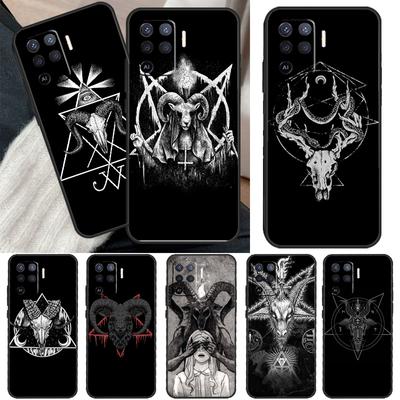 Satanic Scary Skull For OPPO Find X3 X5 Pro A9 A5 A31 2020 A15 A16 A52 A72 A1K A83 A91 A54 A74 A94 A53S Case
