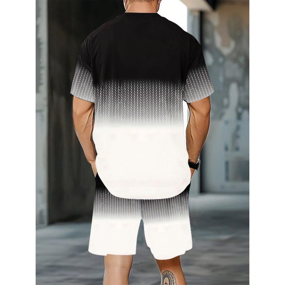 Comfortable and Breathable Men's 1983 Badge Printed Sports Set
