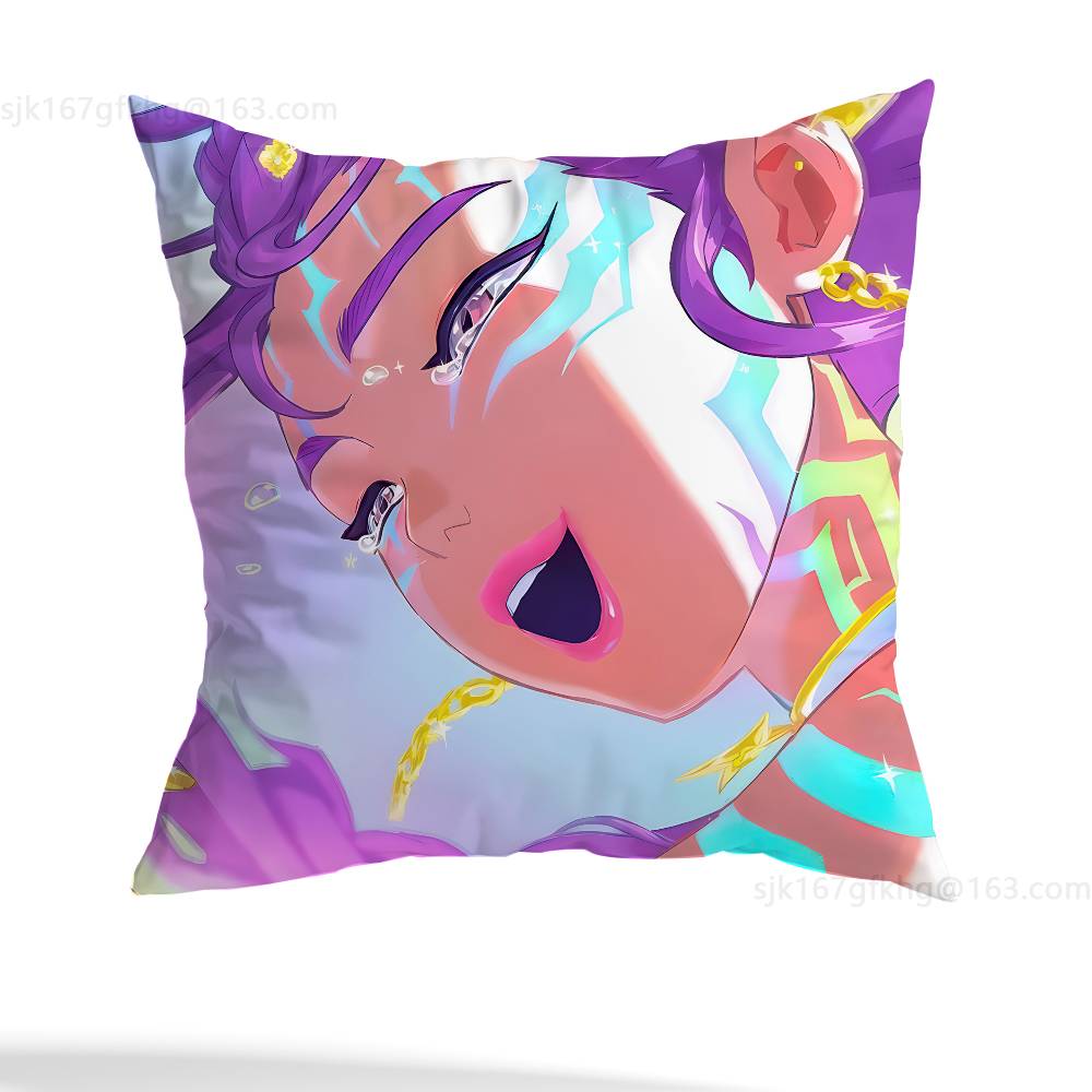 

D-Demon H-Hunters pillow cover living room sofa cushion cover bedroom room bed pillow cover home decoration 12x12Inch