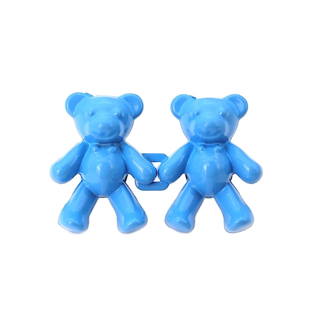 2Pcs Bear Shaped Jean Button Pin Adjustable Waist Buckle Extender Button Detachable Jean Button Pins, No Sewing Required