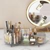 Transparent Makeup Organizer 360° Rotating Cosmetic Tools Storage Large Capacity Makeup Brushes Display Case Holder Desktop