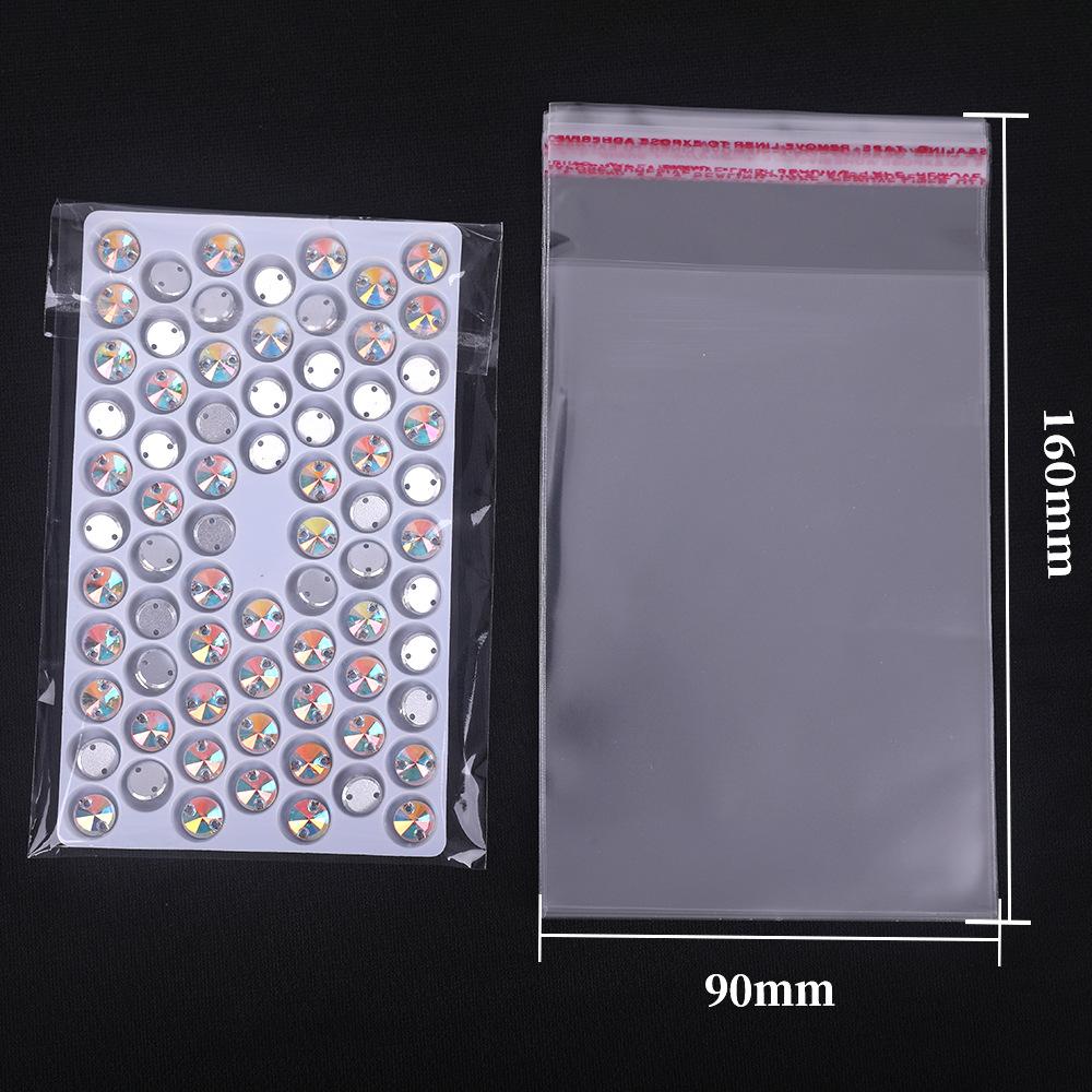 

Поднос для маникюрных украшений из стразов, Блистерная упаковка для алмазов специальной формы разных размеров, Пластиковая коробка 90x160mm transparent plastic bag