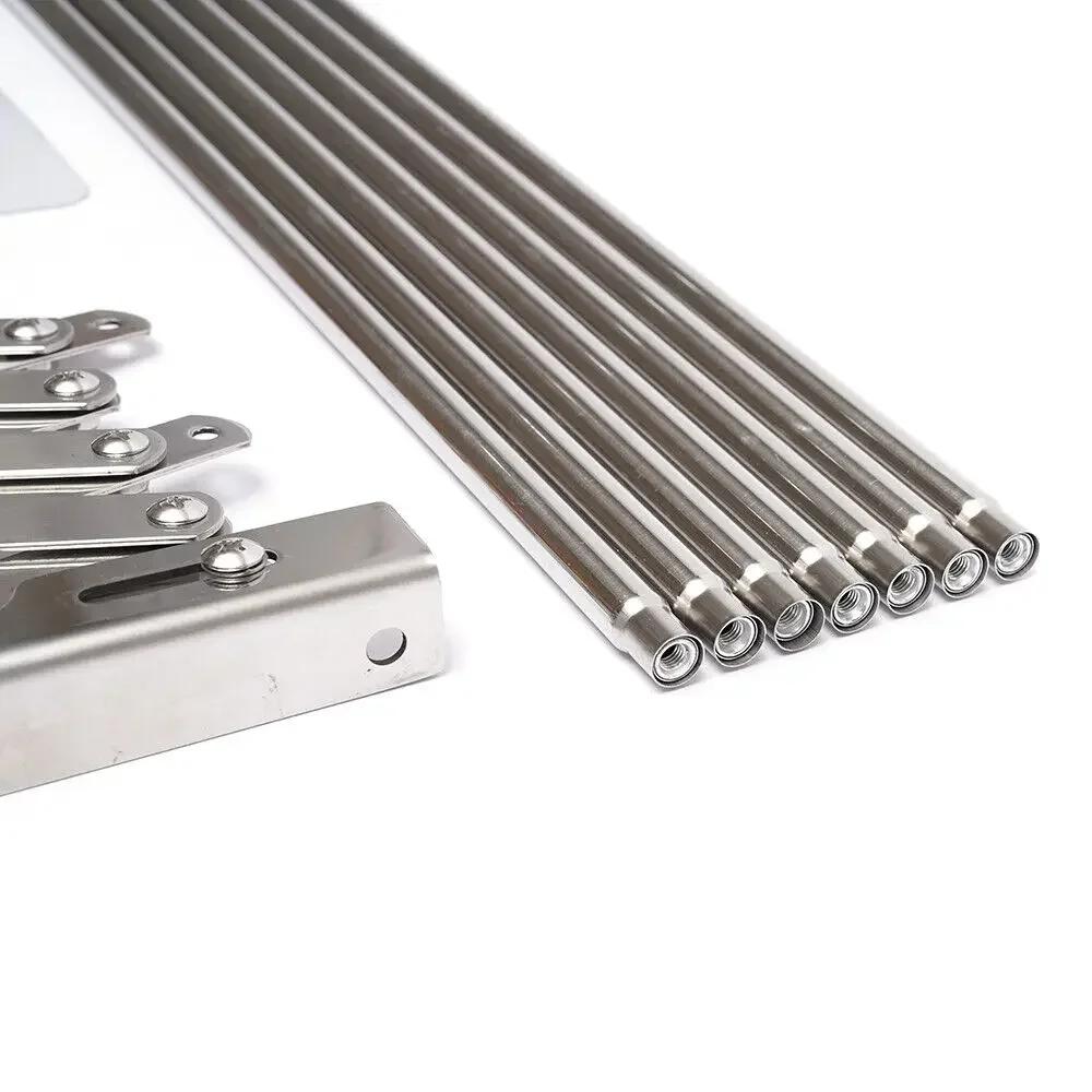 Wall Mounted Clothes Drying Rack Shelf Folding Dryer Hanger Stainless Steel Foldable, Drying Rack Wall w/5-Rods For Laundry Room