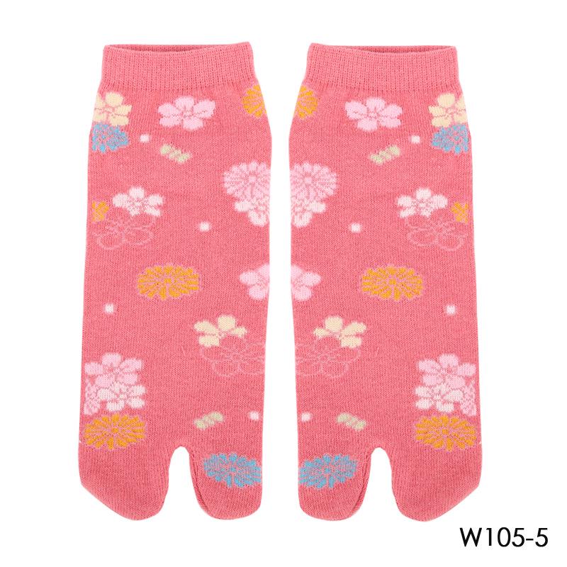 

Women s Cotton Two-Toe Jacquard Socks - Spring/Autumn Collection