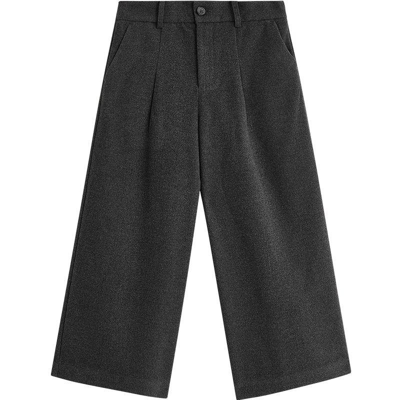 

INMAN Женские укороченные брюки А-силуэта с широкими штанинами из смесовой шерсти 29