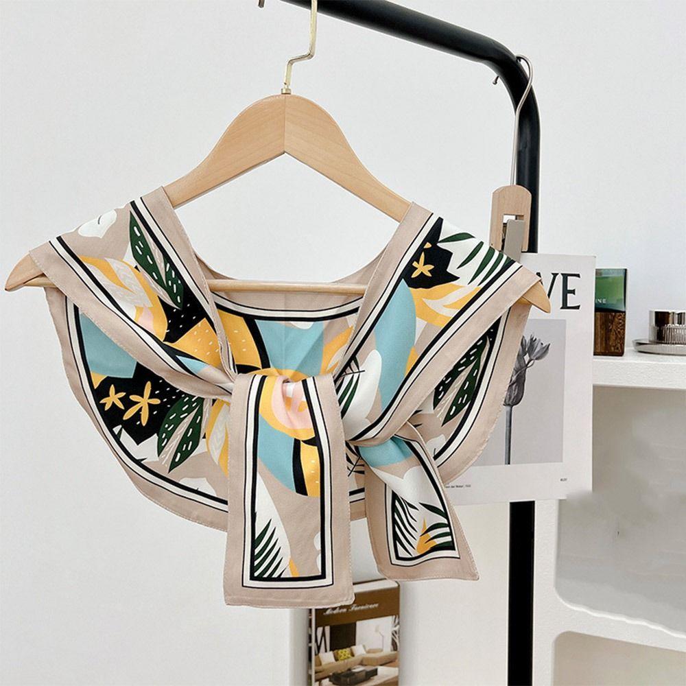 Fashion Scarf Accessories Clothing Accessories Small Shawls Printing Korean Style Scarves Female Shawl Printed Scarf Silk Scarf