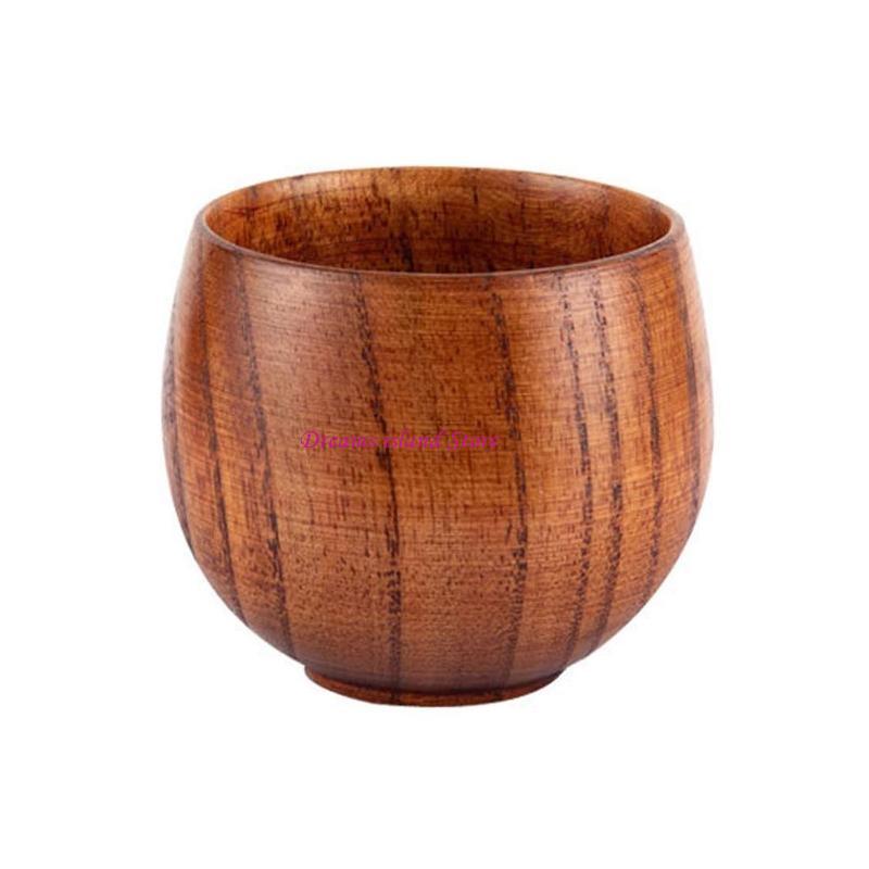 Tea Cup Wooden Tea Cups Coffee Mug Wine Mug for Drinking Tea Coffee Wine Beer HX6C