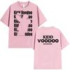 Singer Kidd Voodoo Album Tour 2026 Pattern Fashion Tshirt Summer Mens Women Hiphop Gothic Pure Cotton Retro Shortsleeved Top