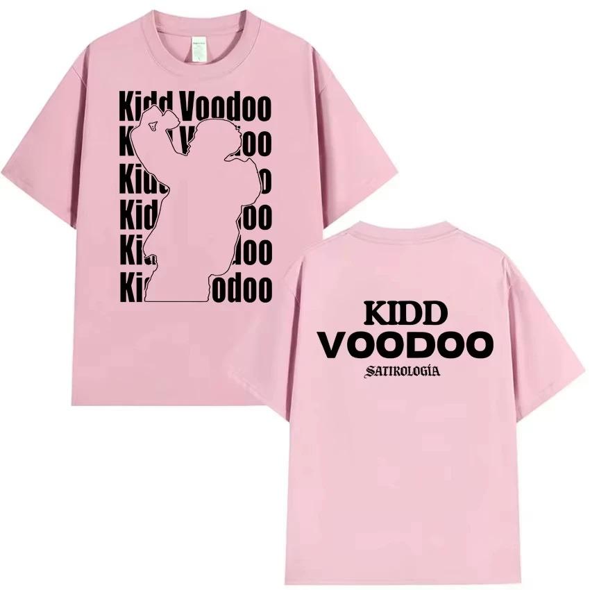 Singer Kidd Voodoo Album Tour 2026 Pattern Fashion Tshirt Summer Mens Women Hiphop Gothic Pure Cotton Retro Shortsleeved Top