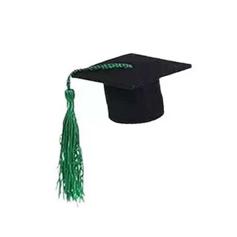 10Pcs Mini Bottle Topper Hat Creative Cupcake Doctoral Decoration Graduation Season Souvenir Ornaments Birthday Party Decoration