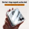 For Magsafe Wireless Charging Matte Frosted Phone Case For Samsung Galaxy Z Flip 8 5G Hinge Screen Protect Film Shockproof Cover