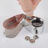 Jeweler's Magnifier, 40x Magnification, Made Of Metal, Folding Magnifier - RiRi