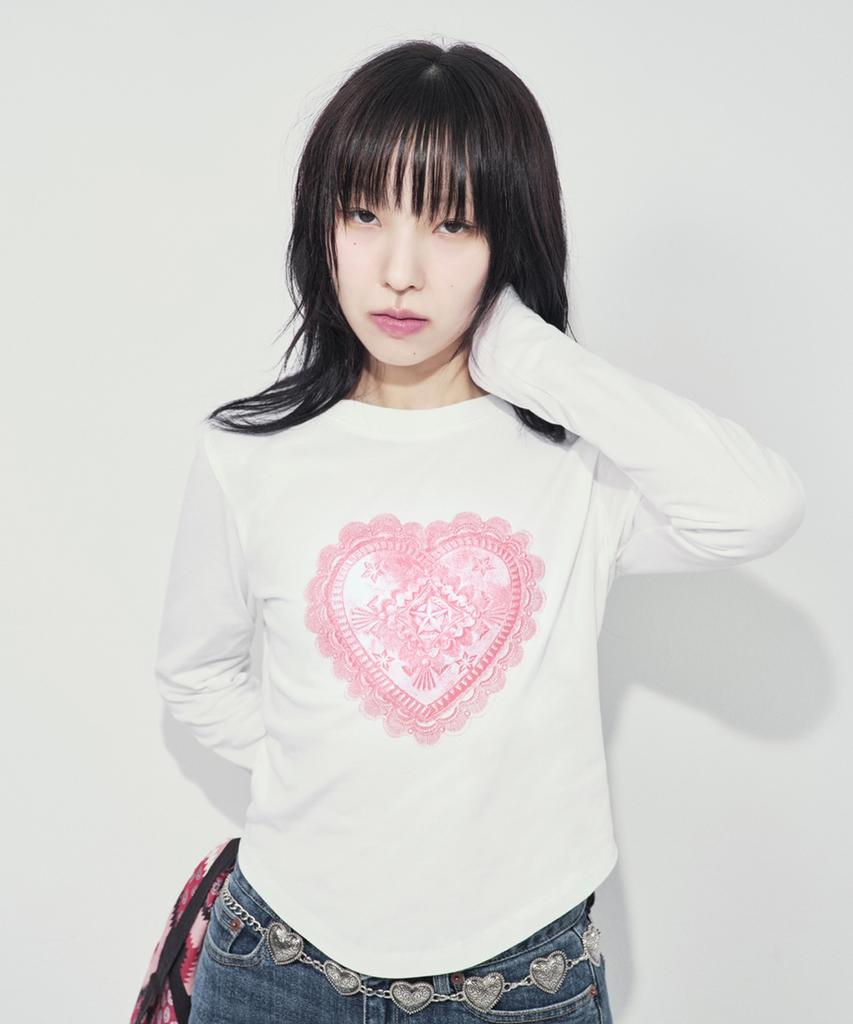 RUSTICCLUB Heart Concho Long Sleeve_White