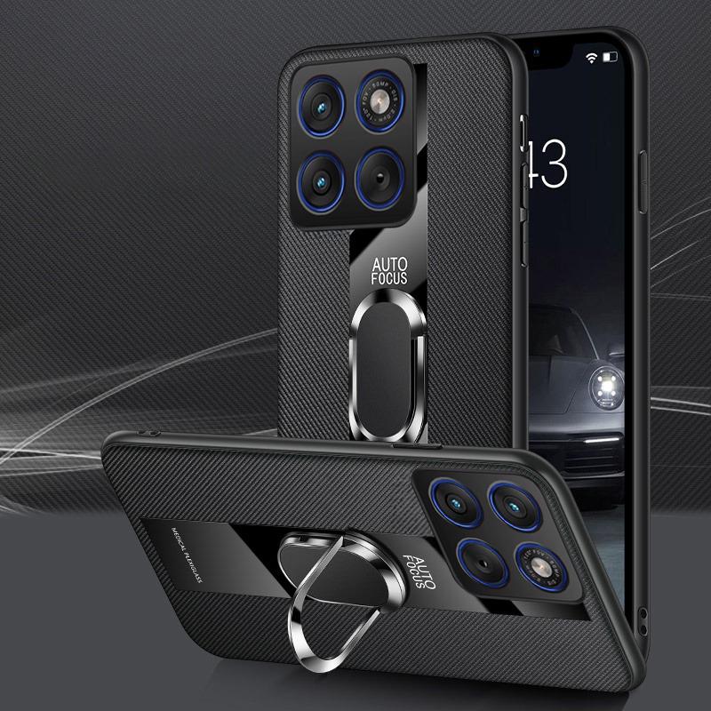 For Moto X70 Air Edge 70 Case Business Magnetic Ring Holder Shockproof sheepskin Leather Soft Silicone Fashion for Motorola Edge 70 X70 Air Back Cover