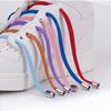 New Flat Elastic Shoelaces Round Capsule Metal Lock Man and Woman Universal No Tie Shoelaces Suitable for All Shoes Lazy Laces