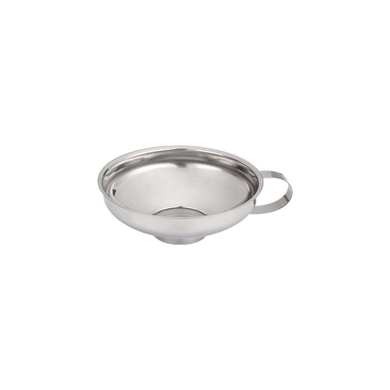 Stainless Steel Wide Mouth Funnel - Easy to Clean Oil, Wine, Salad Dressing, Jam Funnel