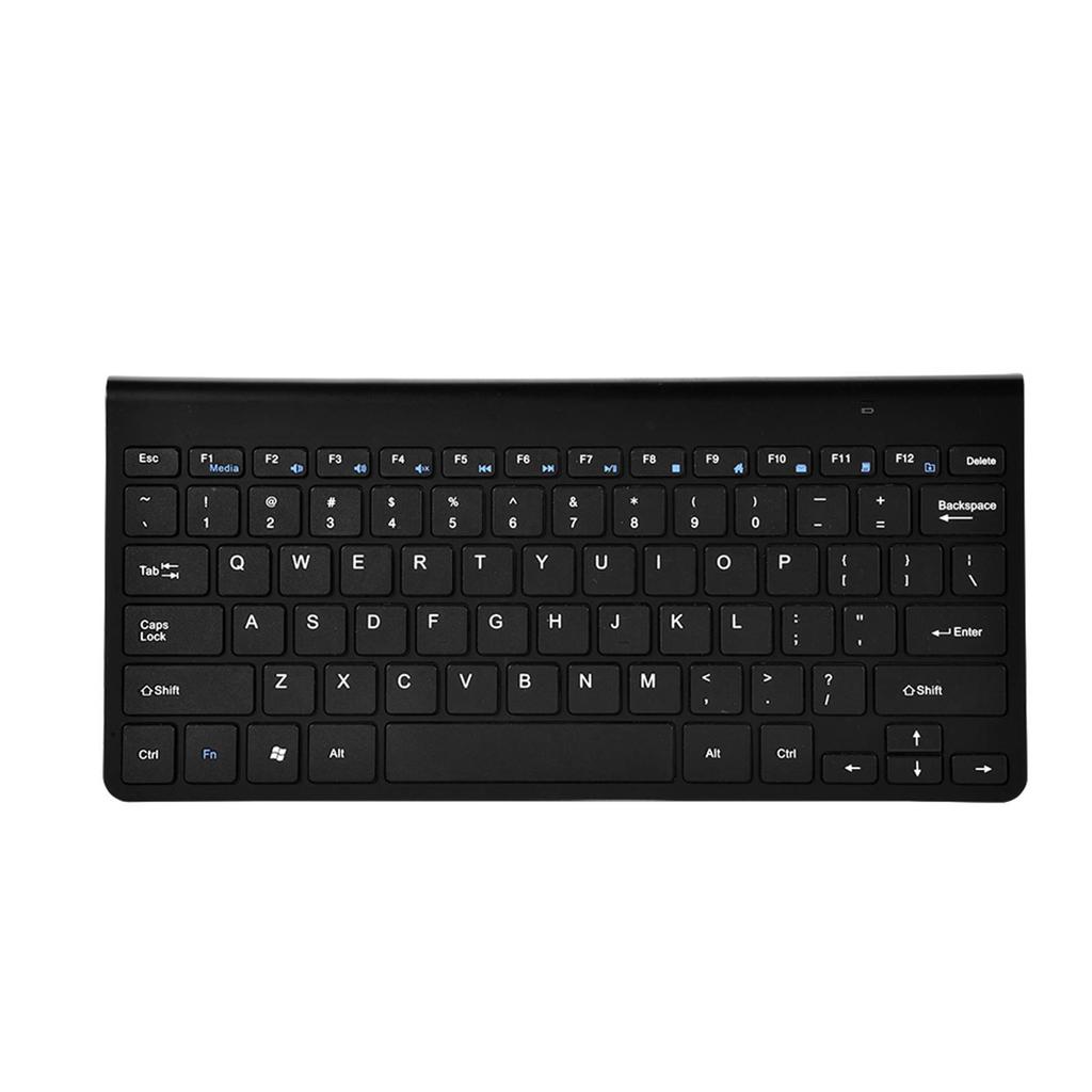 Slim 2.4GHz Wireless Keyboard and Mouse Kit for Desktop Laptop Black