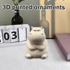3D Printed Creative And Grumpy Hippo Cute And Home Decor Ornament