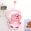 Cartoon Kitchen Hand Towel - Thick, Absorbent, Lint-Free, Cute Hanging Dishcloth for Bathroom and Household Use