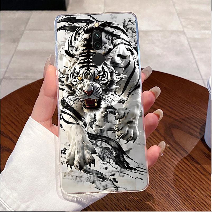 Back Cover For Xiaomi Redmi 8 8A Case Clear Luxury Cute Love Rabbit Cool Funny Pattern Transparent TPU Soft Silicone Phone Case