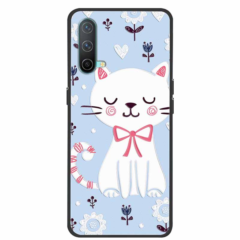 3D Phone Case For OnePlus Nord CE5 CE CE2 CE3 CE4 Relief Emboss Flower Cover for OnePlus Nord CE 2 3 4 5 Silicone Soft Protector