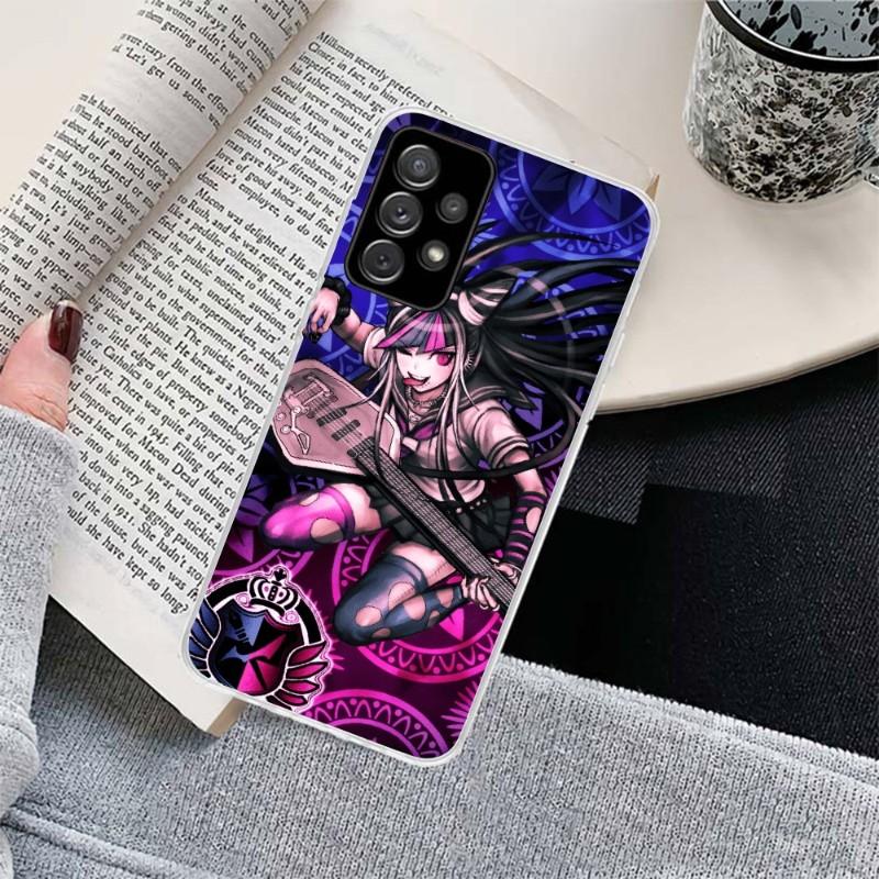 Cool Anime Danganronpa Phone Case For Samsung Galaxy S10 S21 S22 Plus Ultra A91 A51 A21S A12 Transparent Phone Cover