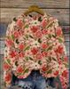 3D Printed Women's Casual Loose Knit Pullover Sweater